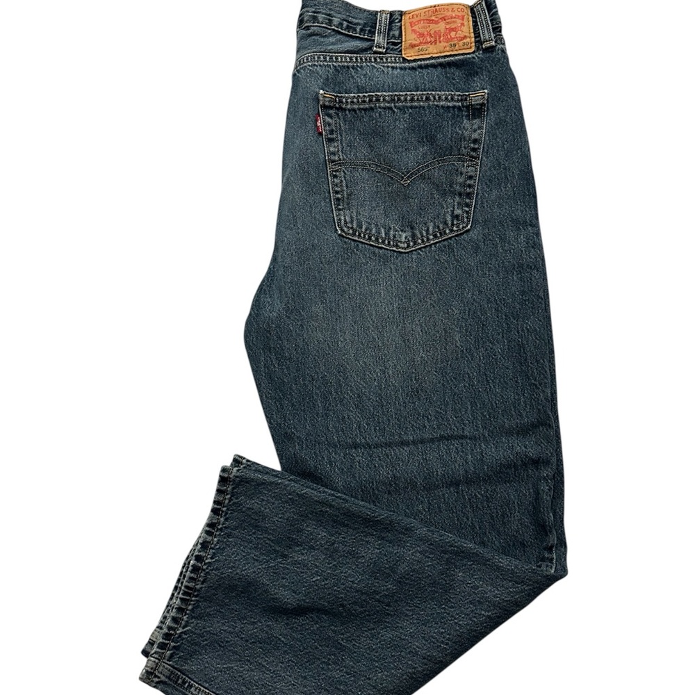 Classic Men's Straight Jeans in Deep Blue